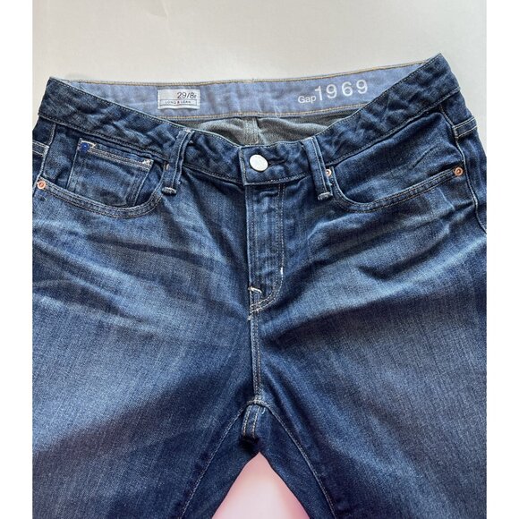 Womens Gap 1969 Jeans Long & Lean Denim Flared 29/8r Measures 33x33 - Picture 12 of 16